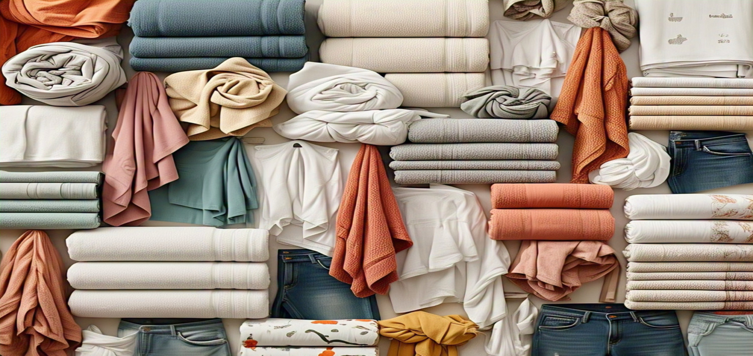 Various Garments displayed on hangers