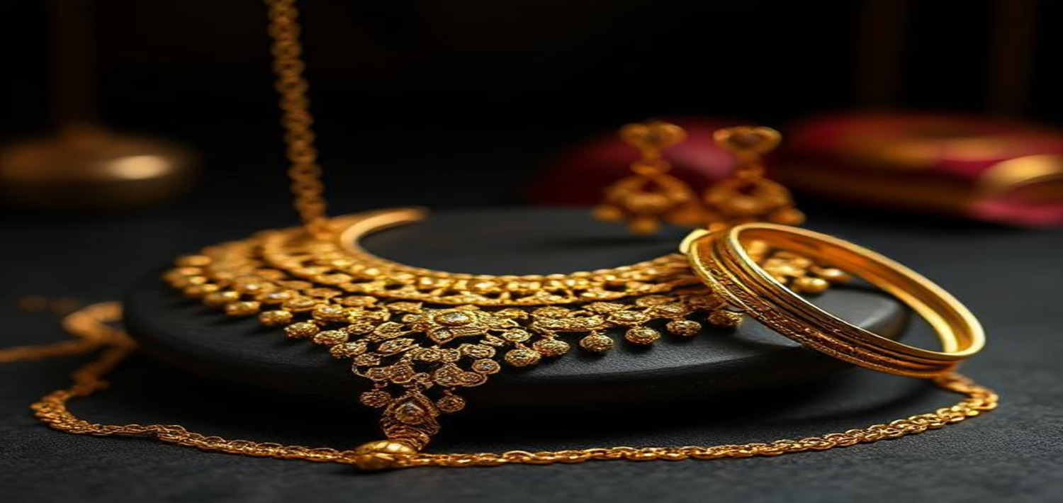 Imitation Jewellery displayed on a mannequin